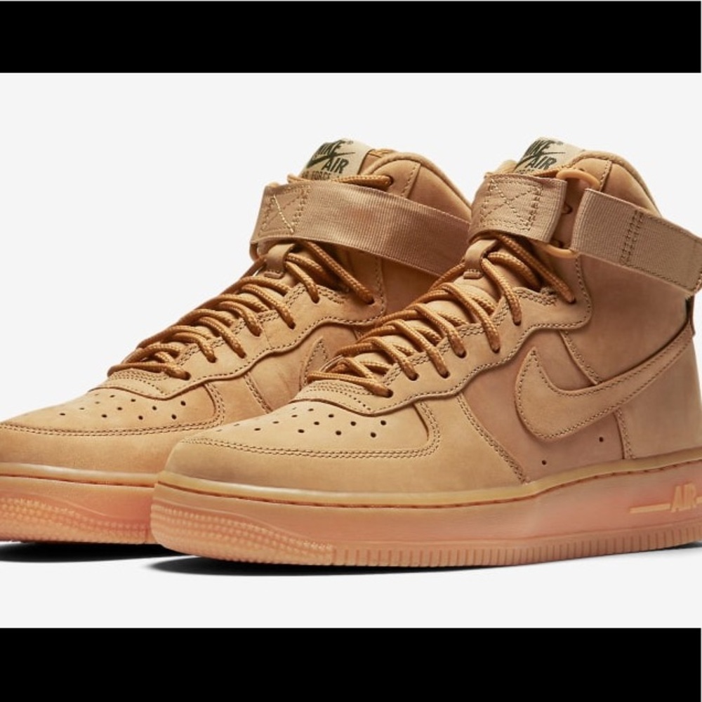 Nike air forces tan. BRAND NEW